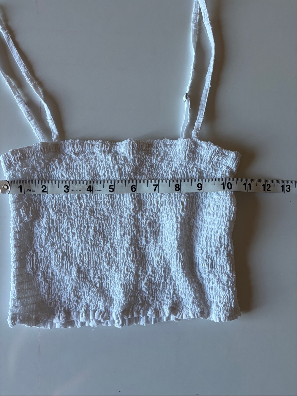 Splendid white cotton set mini skirt cropped tank top stretch women’s XS/small - Picture 4 of 10